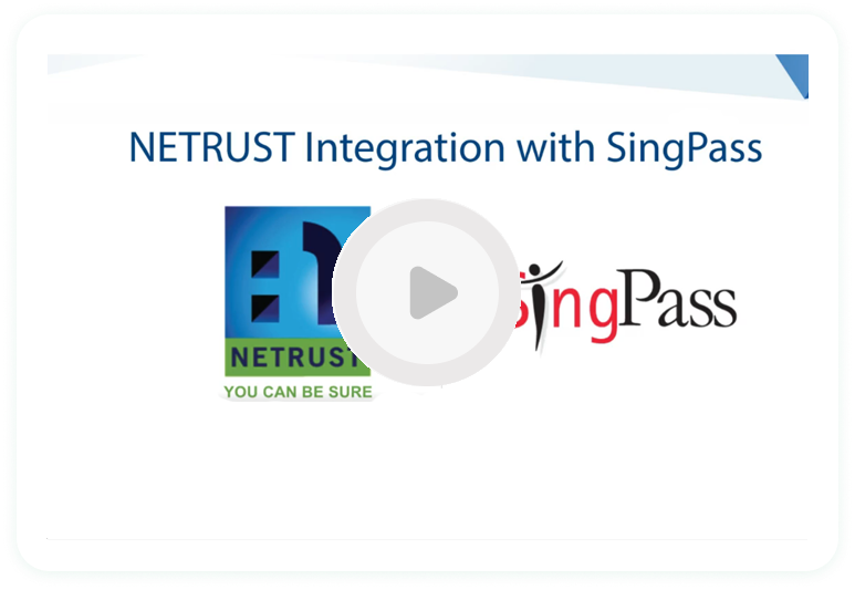 Singpass Integration | NETRUST Integration with Singpass