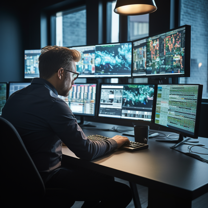 Qualys2 cybersecurity analyst reviewing vulnerability reports